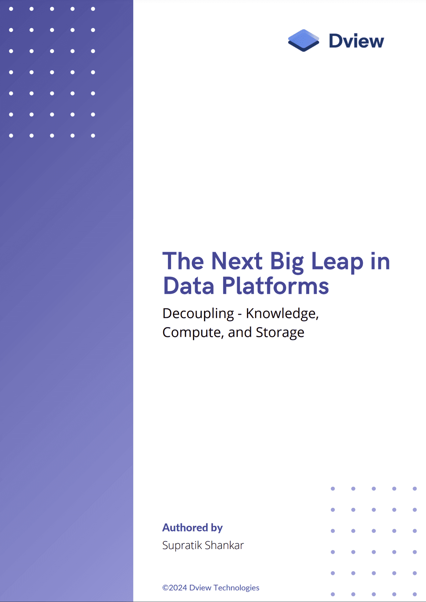 Dview: Unlocking Your Data Ambitions whitepaper cover